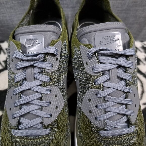 %Size 9 Nike Air Max 90 Ultra Flyknit 2.0 Rough Green Men Sneakers / A 25 main image 9